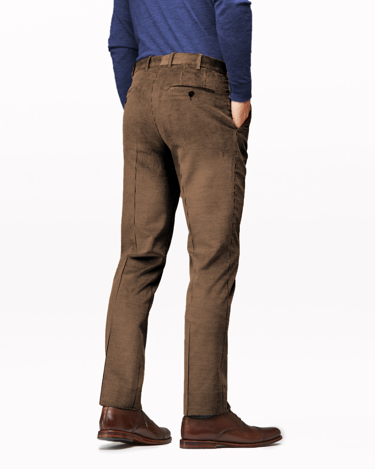 8 Wale Corduroy Sport Trouser, Chocolate Brown