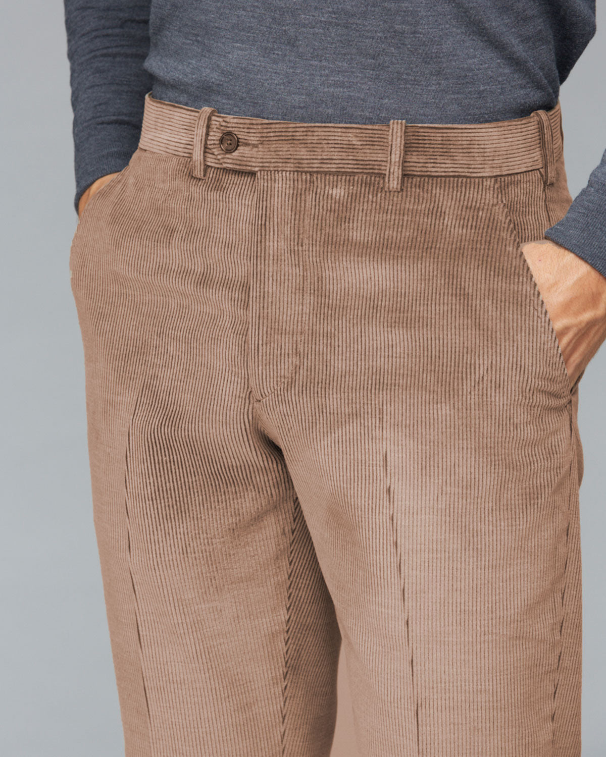 8 Wale Corduroy Sport Trouser, Fawn