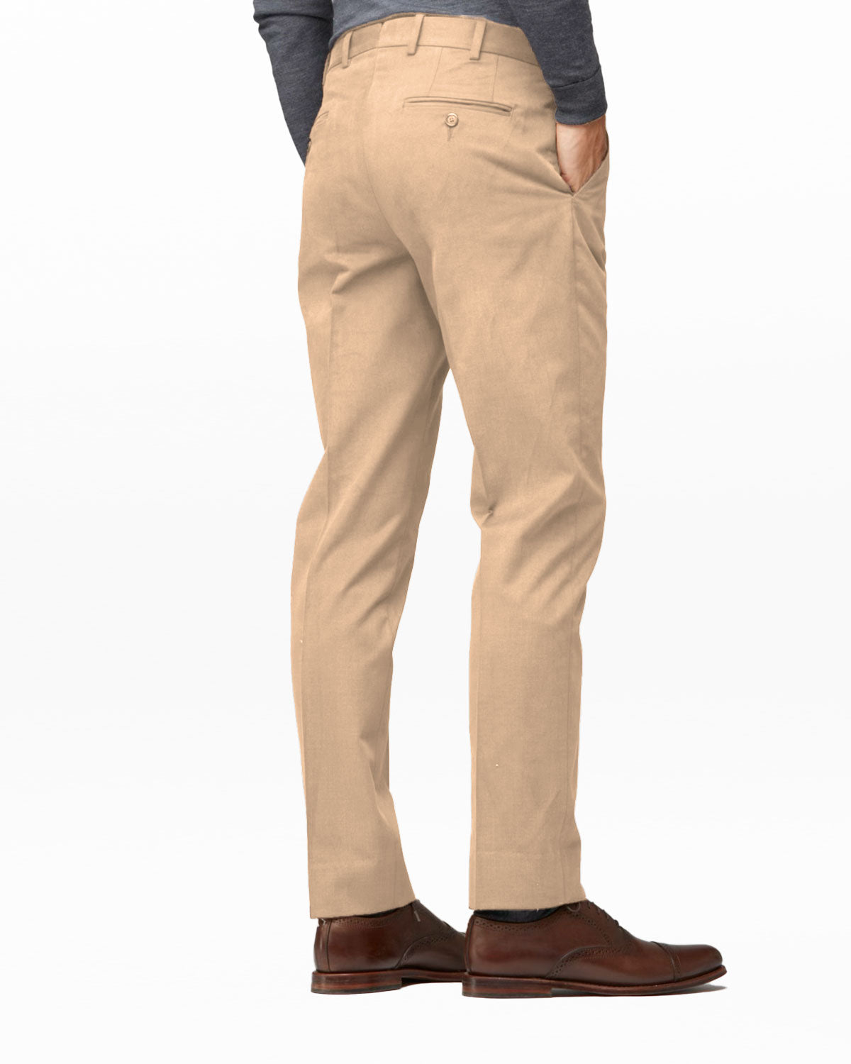 Moleskin Cotton Trouser, Camel