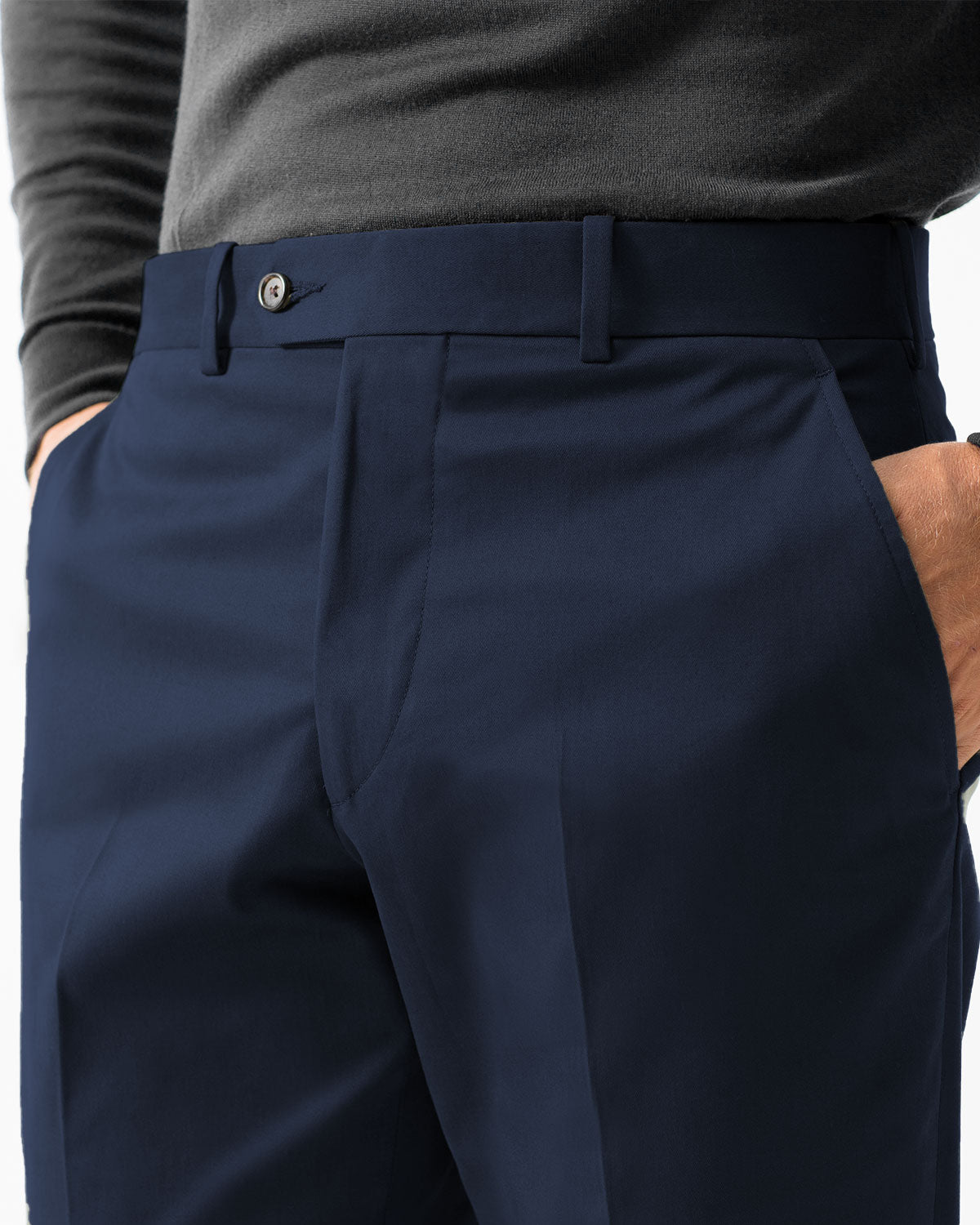 Cotton Stretch Chino, Navy