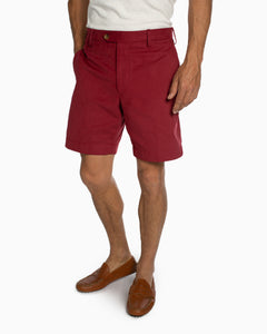 Cotton Stretch Shorts, Red