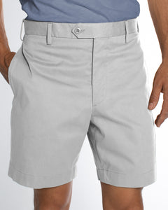 Cotton Stretch Shorts, Stone