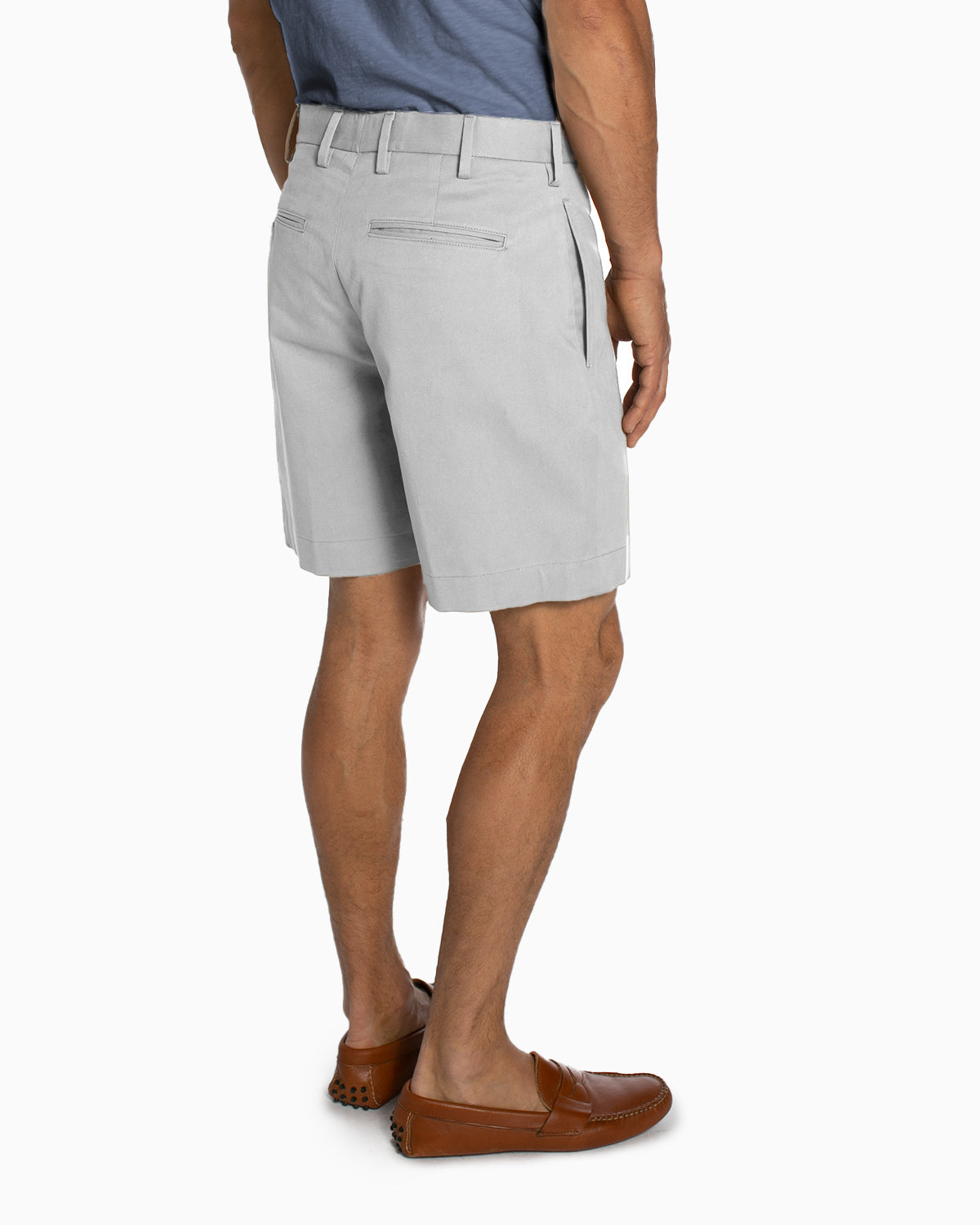 Cotton Stretch Shorts, Stone